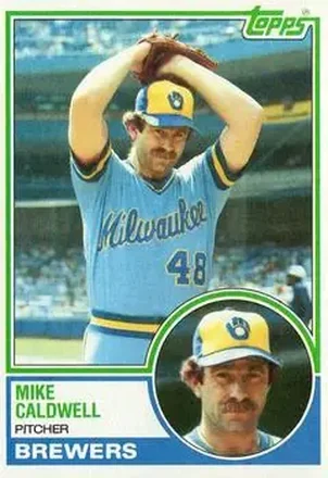 1983 Topps #142 - Mike Caldwell - Milwaukee Brewers 1983 Topps #142 - Mike Caldwell - Milwaukee Brewers