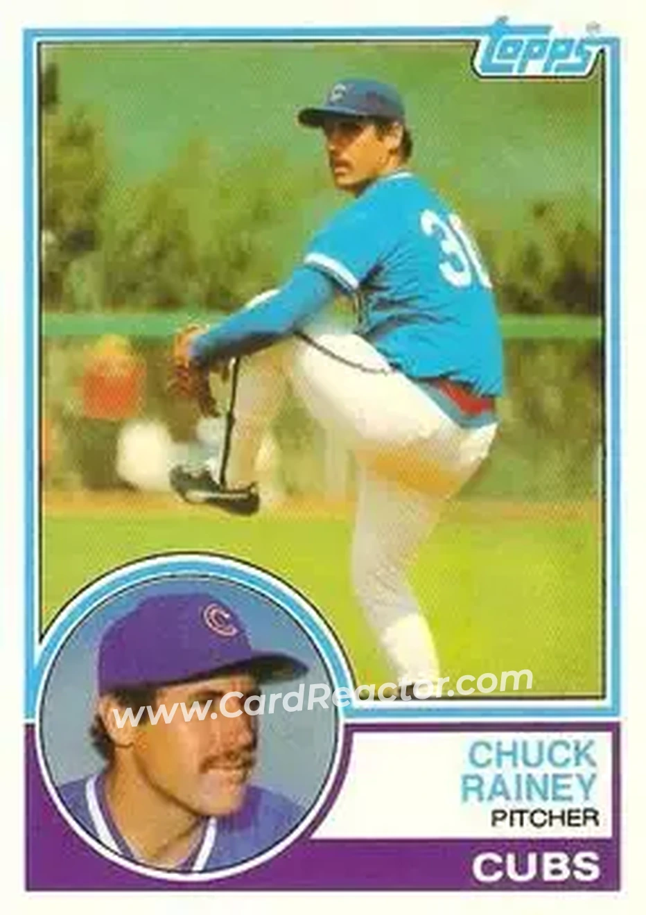 1983 Topps Traded #92T - Chuck Rainey - Chicago Cubs - Front