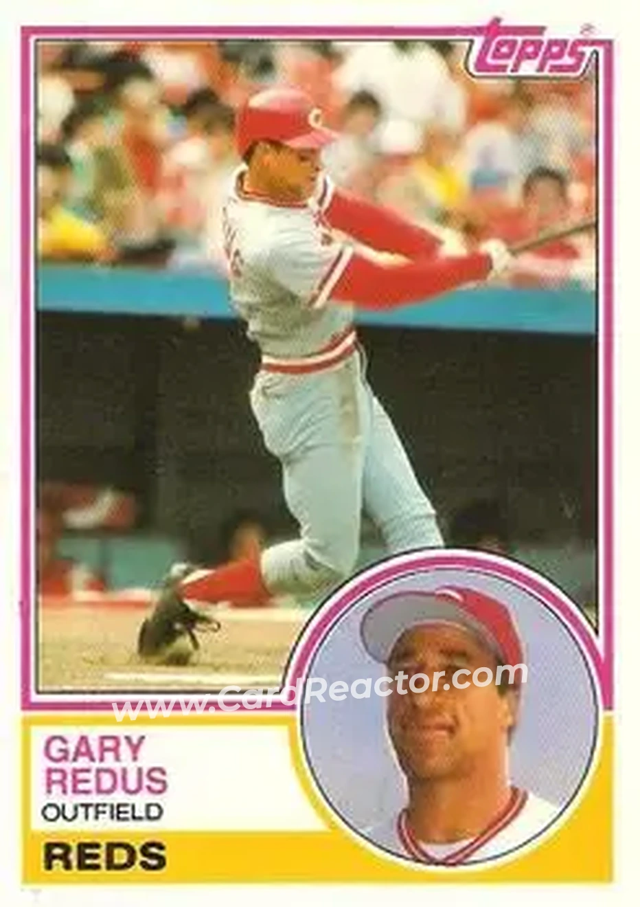 1983 Topps Traded #94T - Gary Redus - Cincinnati Reds - Front 1983 Topps Traded #94T - Gary Redus - Cincinnati Reds - Front
