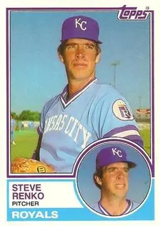 1983 Topps Traded #95T - Steve Renko - Kansas City Royals 1983 Topps Traded #95T - Steve Renko - Kansas City Royals