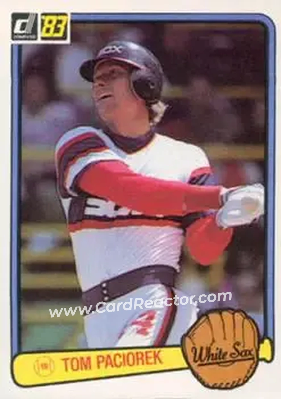 1983 Donruss #243 - Tom Paciorek - Chicago White Sox - Front 1983 Donruss #243 - Tom Paciorek - Chicago White Sox - Front
