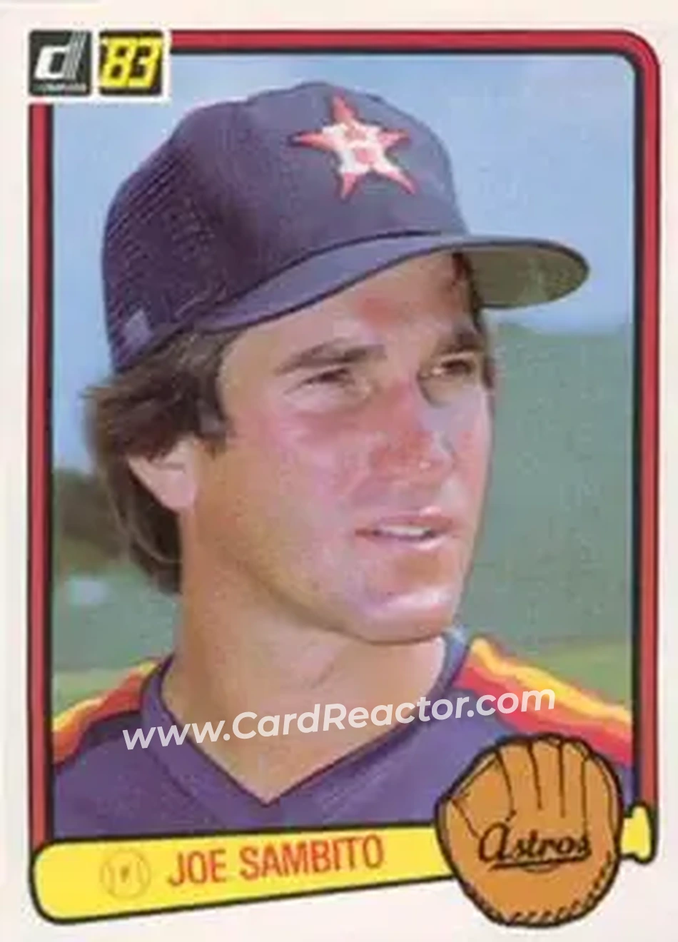 1983 Donruss #244 - Joe Sambito - Houston Astros - Front
