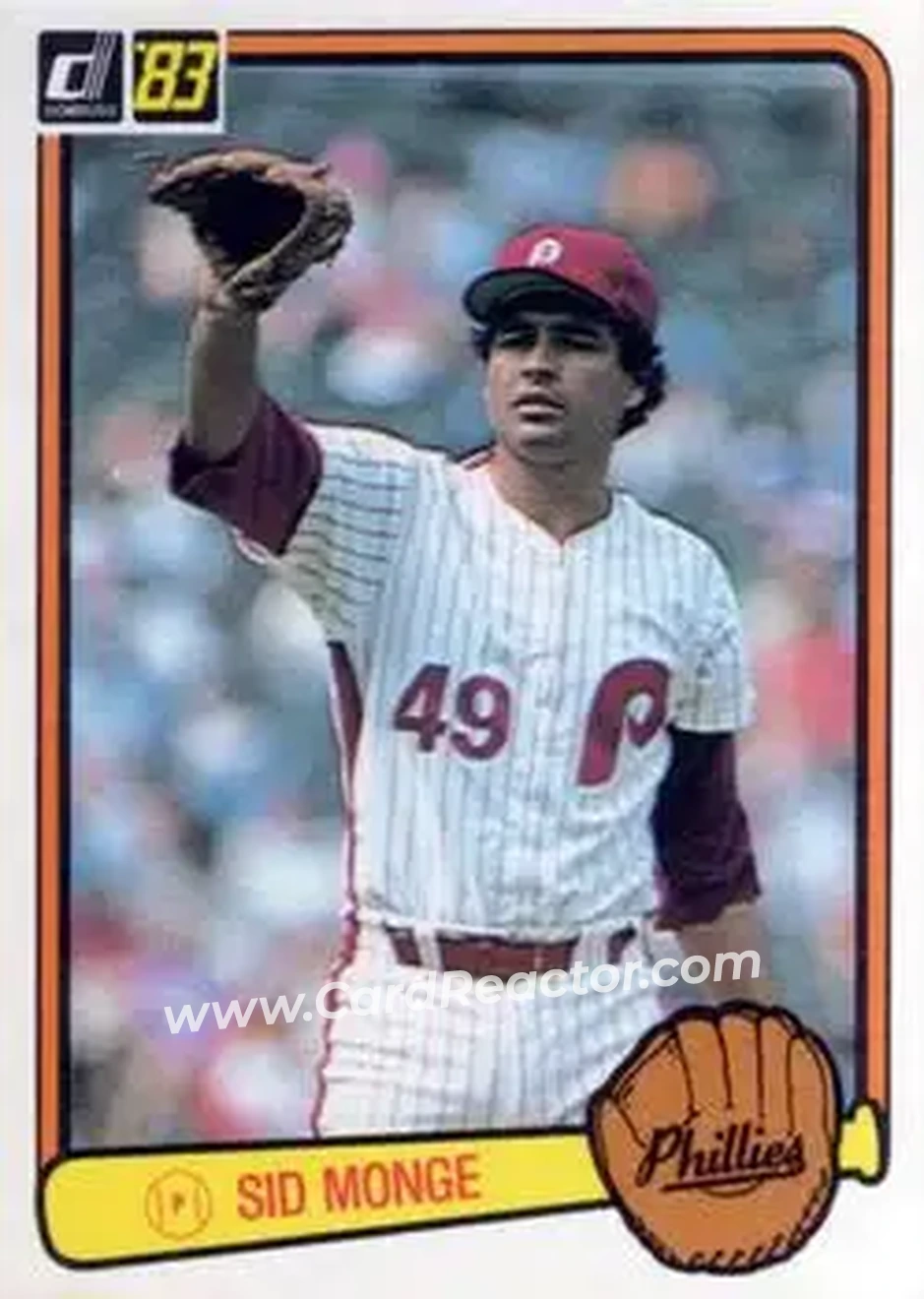 1983 Donruss #245 - Sid Monge - Philadelphia Phillies - Front