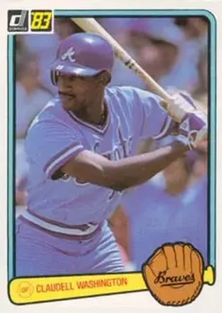 1983 Donruss #249 - Claudell Washington - Atlanta Braves 1983 Donruss #249 - Claudell Washington - Atlanta Braves