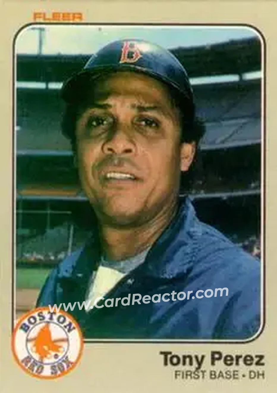 1983 Fleer #191 - Tony Pérez - Boston Red Sox - Front