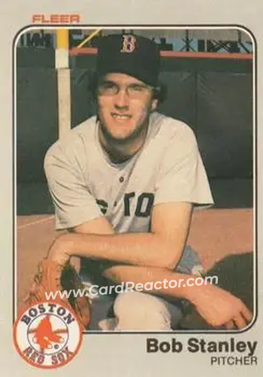 1983 Fleer #195 - Bob Stanley - Boston Red Sox - Front 1983 Fleer #195 - Bob Stanley - Boston Red Sox - Front