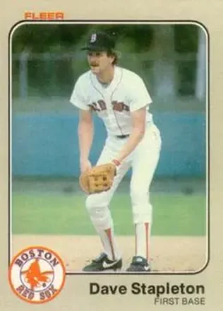 1983 Fleer #196 - Dave Stapleton - Boston Red Sox