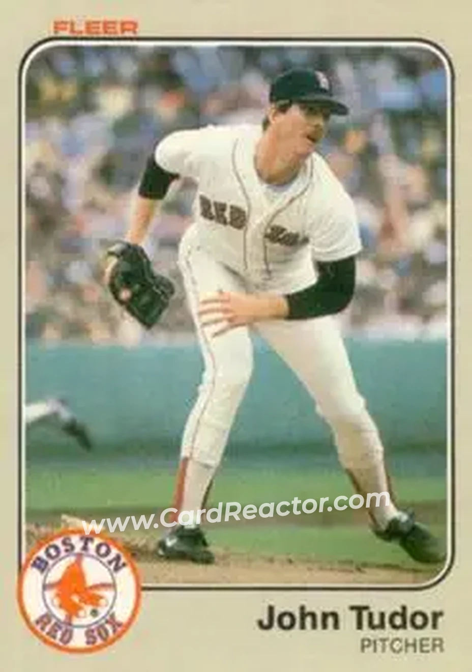1983 Fleer #198 - John Tudor - Boston Red Sox - Front 1983 Fleer #198 - John Tudor - Boston Red Sox - Front