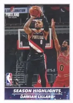 2021-22 Panini NBA Sticker & Card Collection (European Edition) #4 Damian Lillard