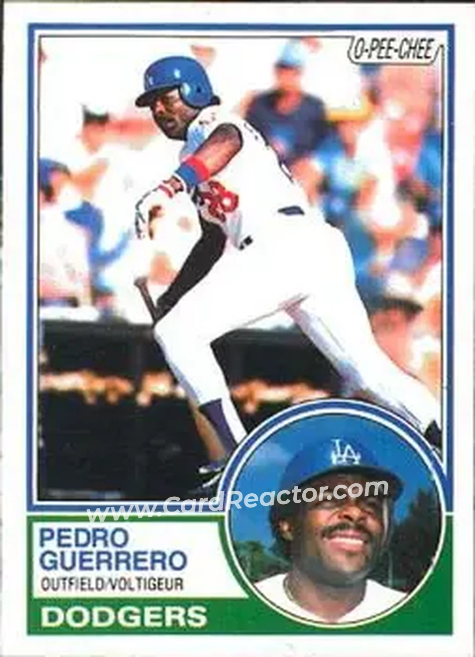 1983 O-Pee-Chee #116 - Pedro Guerrero - Los Angeles Dodgers - Front 1983 O-Pee-Chee #116 - Pedro Guerrero - Los Angeles Dodgers - Front