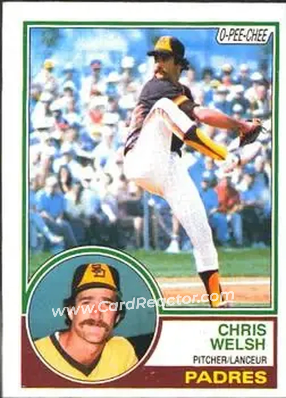 1983 O-Pee-Chee #118 - Chris Welsh - San Diego Padres - Front