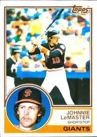 1983 Topps #154 - Johnnie LeMaster - San Francisco Giants