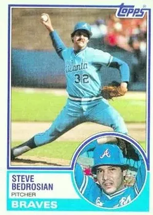 1983 Topps #157 - Steve Bedrosian - Atlanta Braves 1983 Topps #157 - Steve Bedrosian - Atlanta Braves