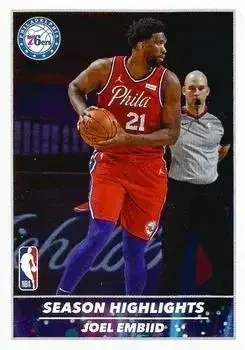 2021-22 Panini NBA Sticker & Card Collection (European Edition) #8 Joel Embiid