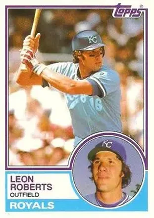 1983 Topps Traded #96T - Leon Roberts - Kansas City Royals