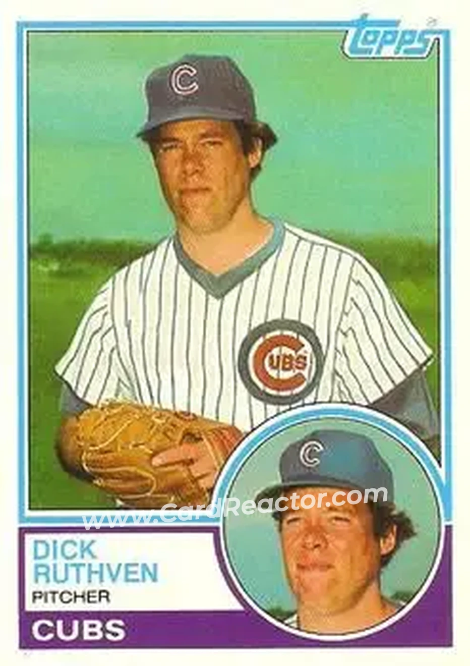1983 Topps Traded #98T - Dick Ruthven - Chicago Cubs - Front 1983 Topps Traded #98T - Dick Ruthven - Chicago Cubs - Front