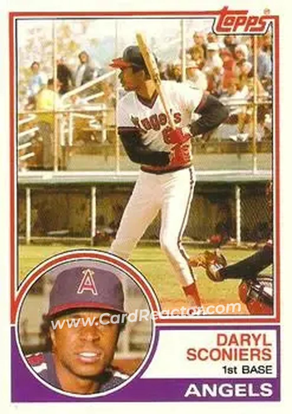 1983 Topps Traded #99T - Daryl Sconiers - California Angels - Front