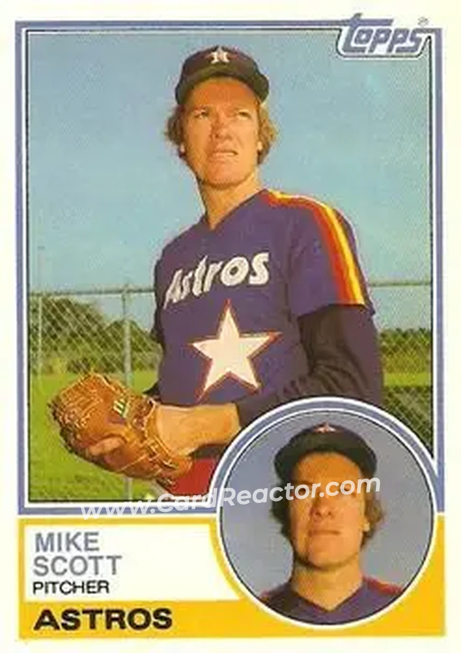 1983 Topps Traded #100T - Mike Scott - Houston Astros - Front