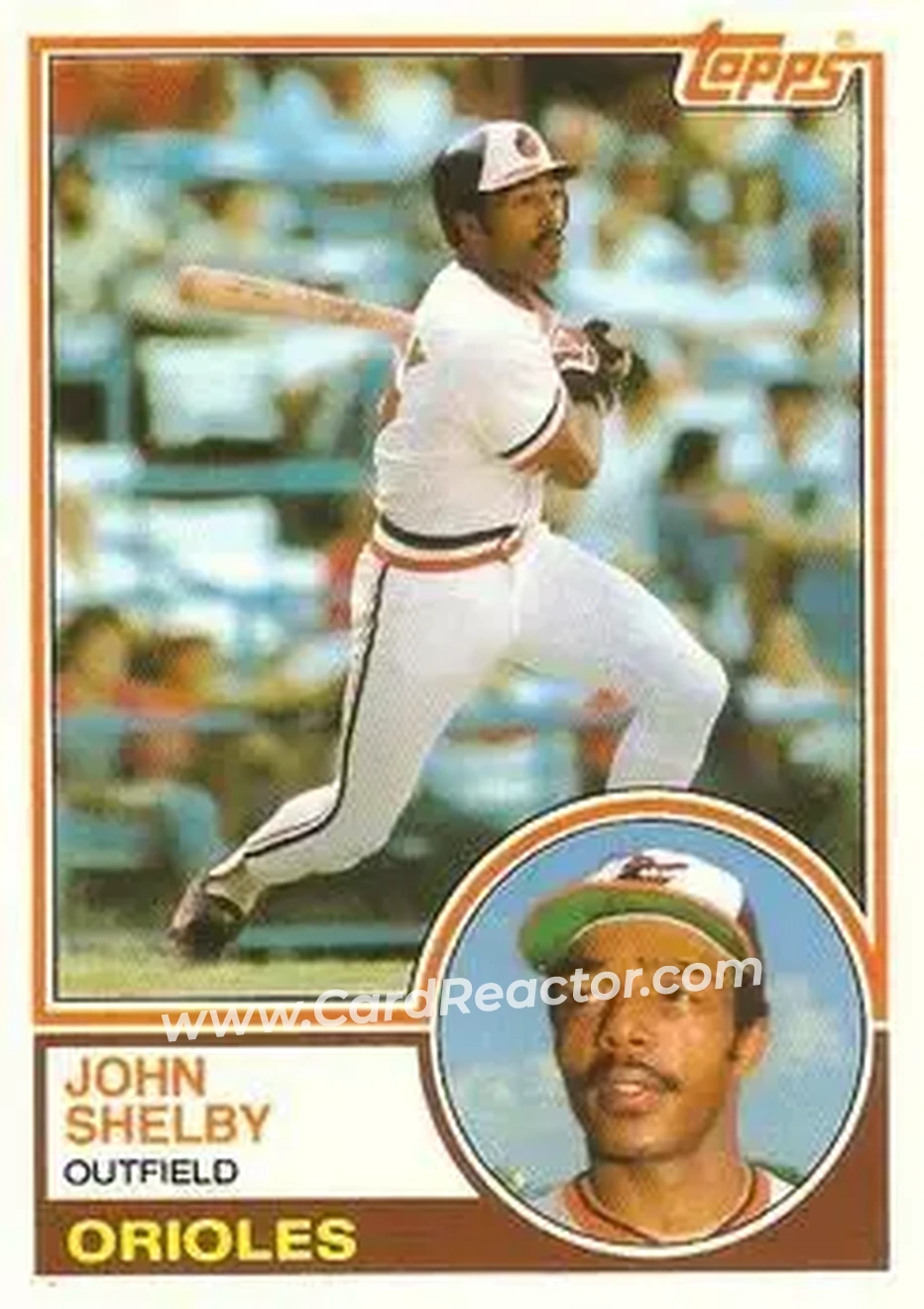 1983 Topps Traded #102T - John Shelby - Baltimore Orioles - Front 1983 Topps Traded #102T - John Shelby - Baltimore Orioles - Front