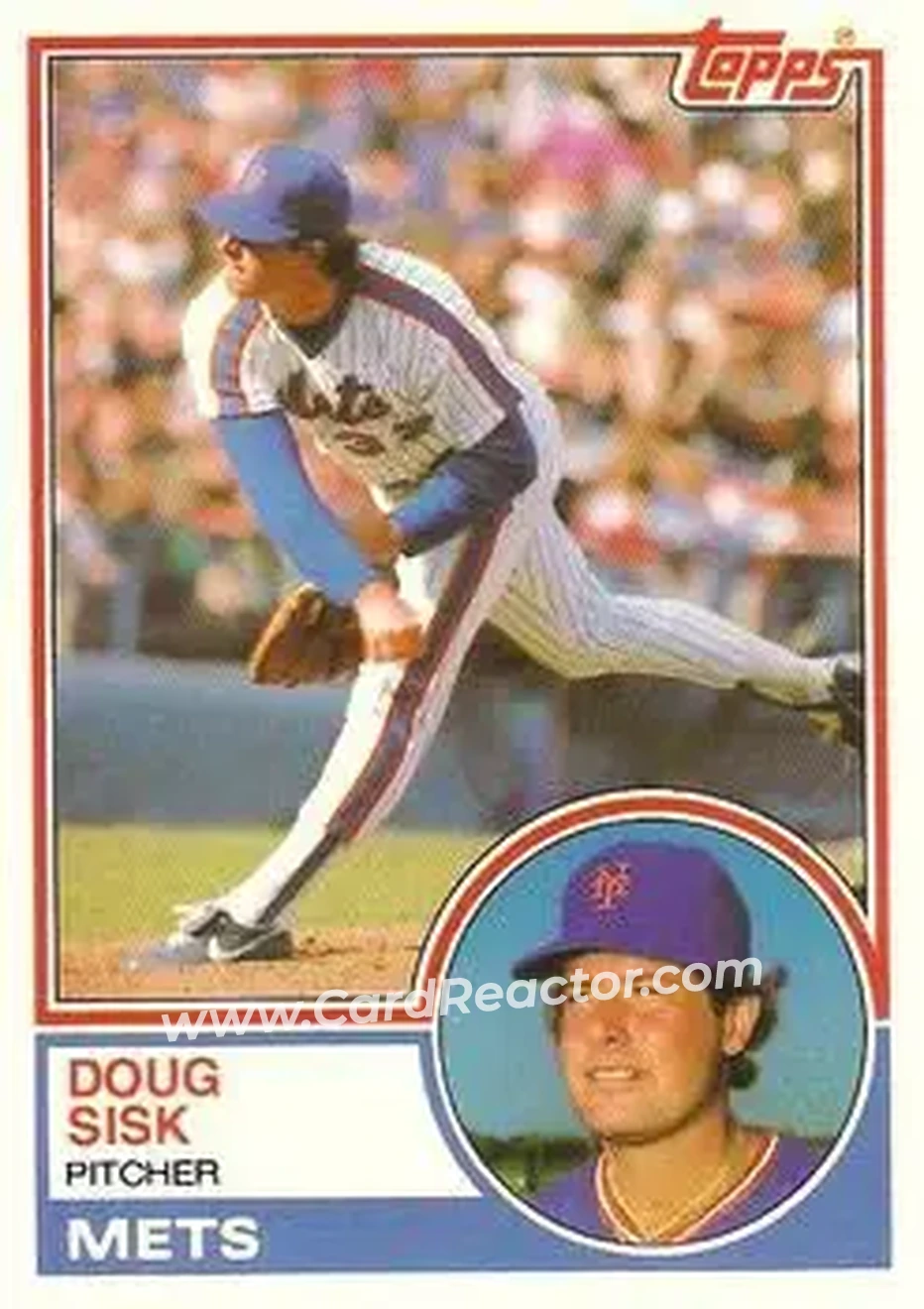 1983 Topps Traded #105T - Doug Sisk - New York Mets - Front