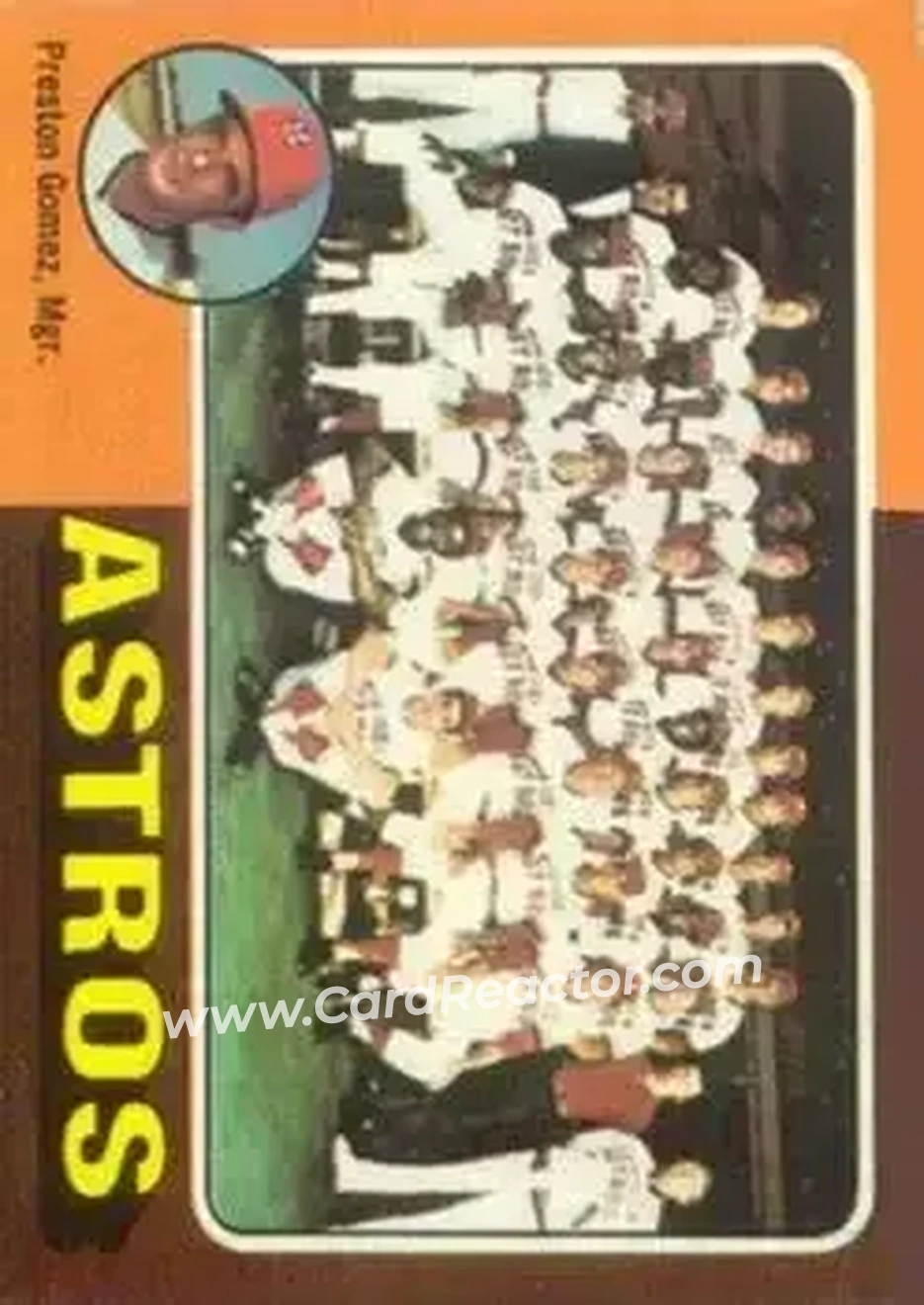 1975 Topps #487 - Card #487 - Houston Astros - Front