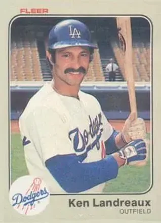1983 Fleer #210 - Ken Landreaux - Los Angeles Dodgers 1983 Fleer #210 - Ken Landreaux - Los Angeles Dodgers