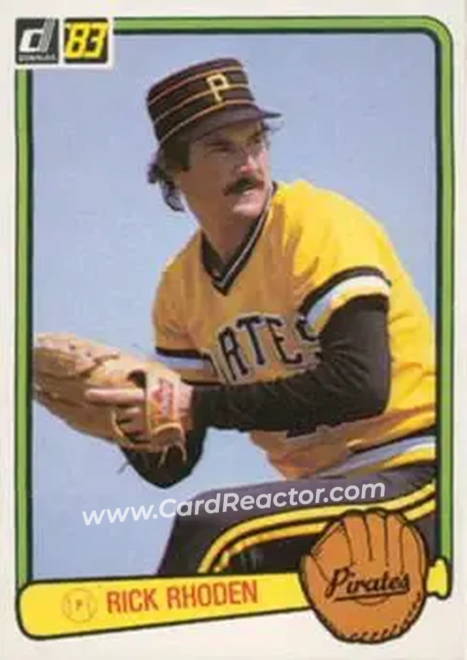 1983 Donruss #250 - Rick Rhoden - Pittsburgh Pirates - Front