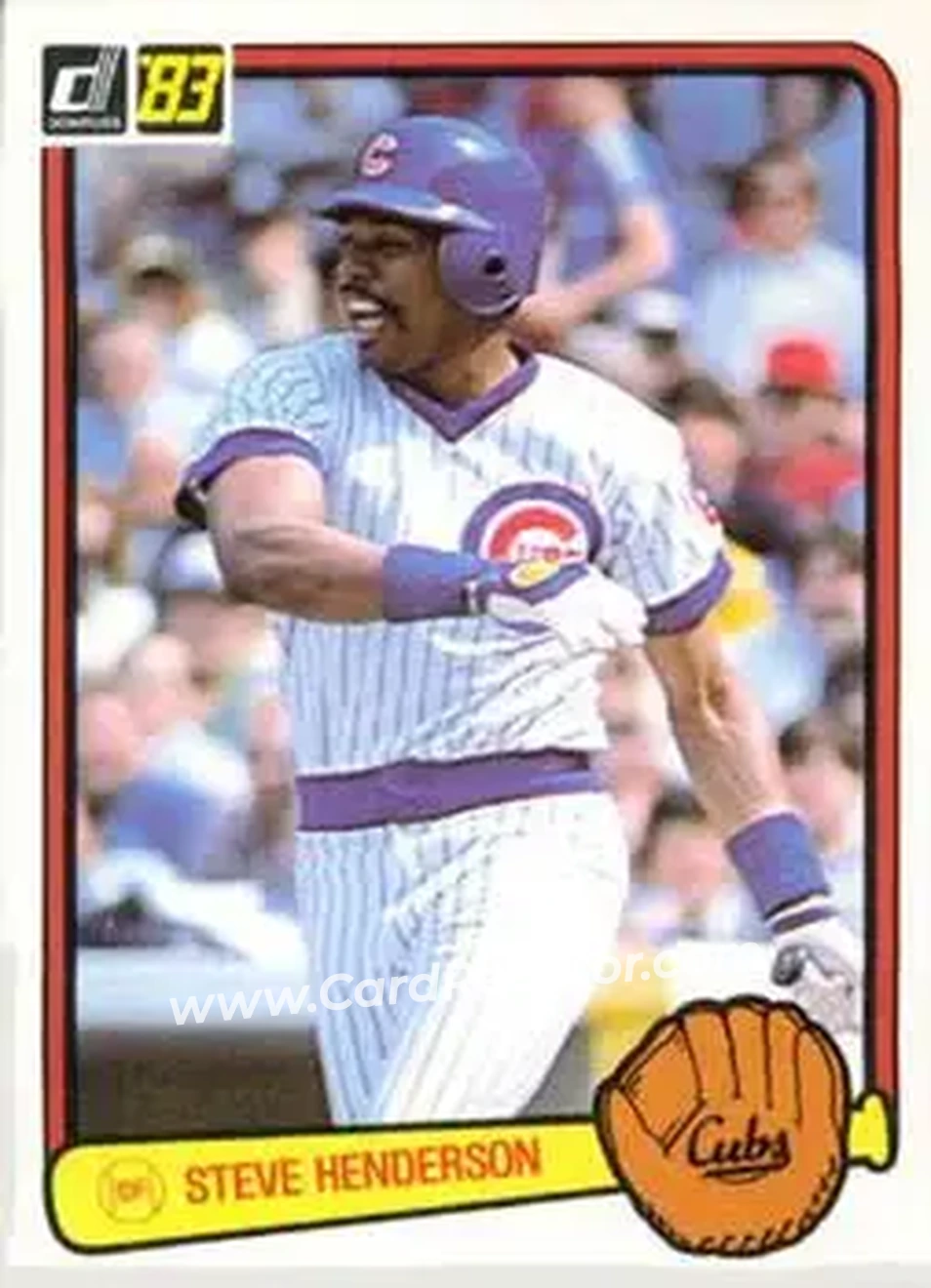 1983 Donruss #252 - Steve Henderson - Chicago Cubs - Front 1983 Donruss #252 - Steve Henderson - Chicago Cubs - Front