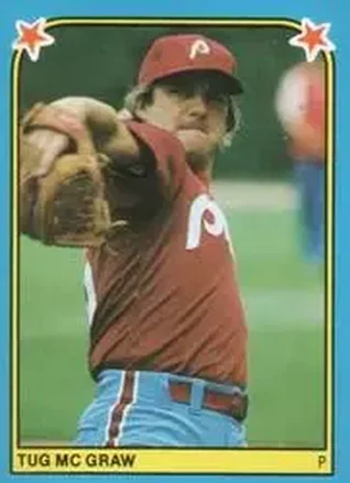 1983 Fleer Star Stickers #171 - Tug McGraw - Philadelphia Phillies