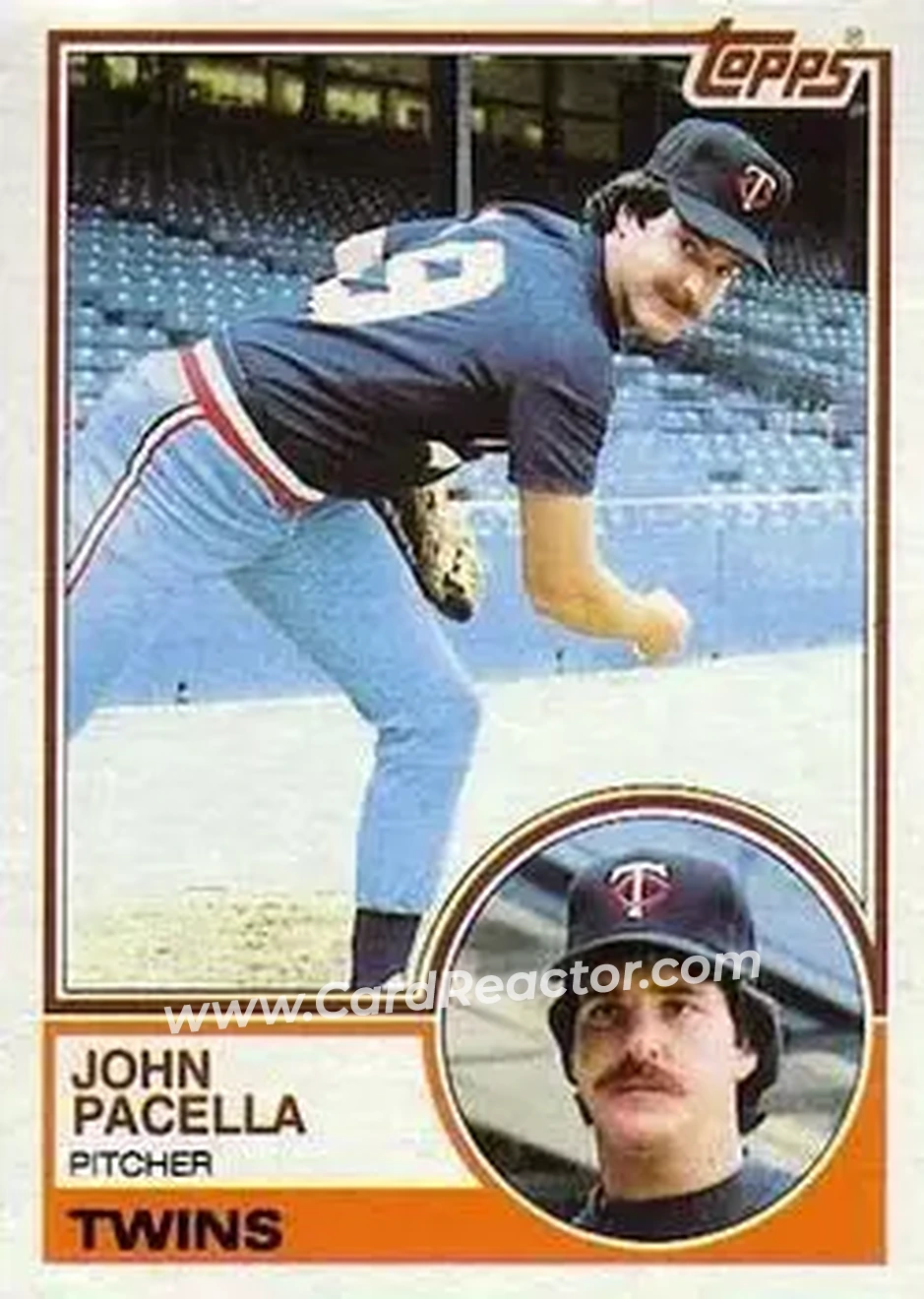 1983 Topps #166 - John Pacella - Minnesota Twins