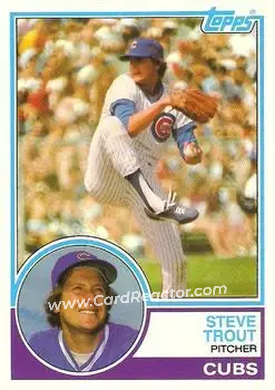 1983 Topps Traded #117T - Steve Trout - Chicago Cubs - Front 1983 Topps Traded #117T - Steve Trout - Chicago Cubs - Front