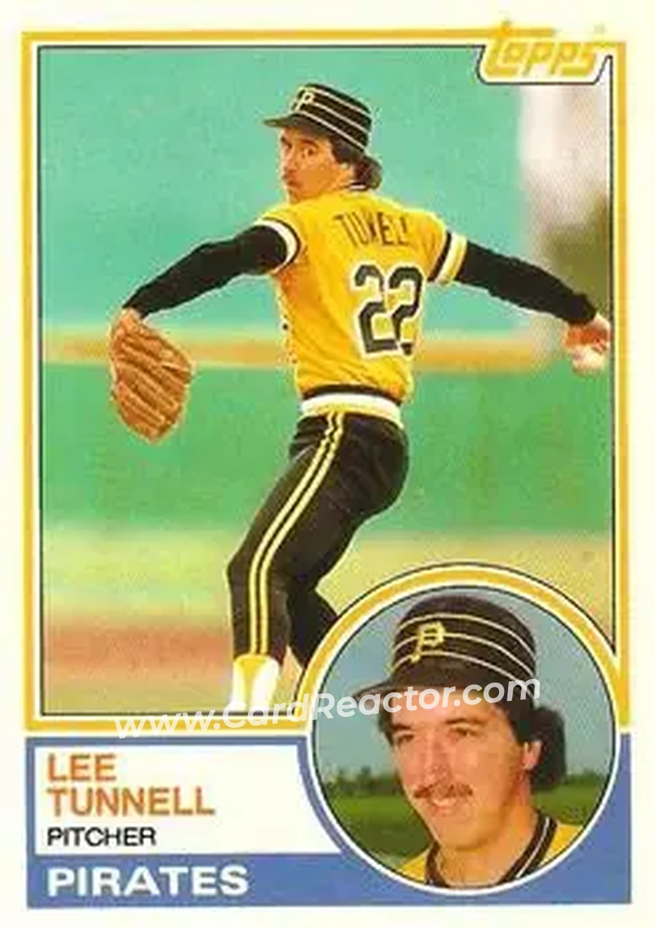 1983 Topps Traded #118T - Lee Tunnell - Pittsburgh Pirates - Front 1983 Topps Traded #118T - Lee Tunnell - Pittsburgh Pirates - Front