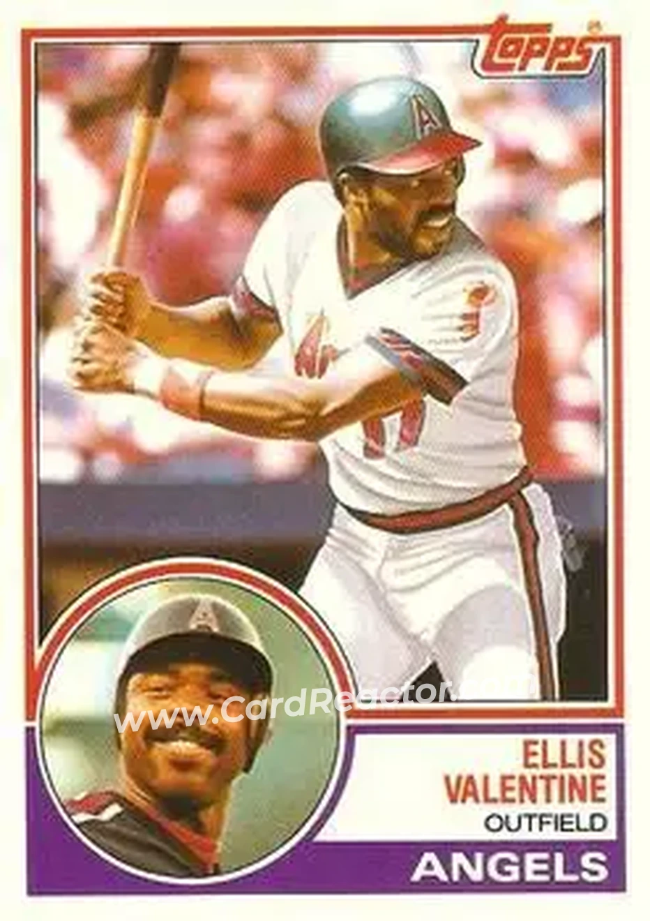 1983 Topps Traded #120T - Ellis Valentine - California Angels - Front
