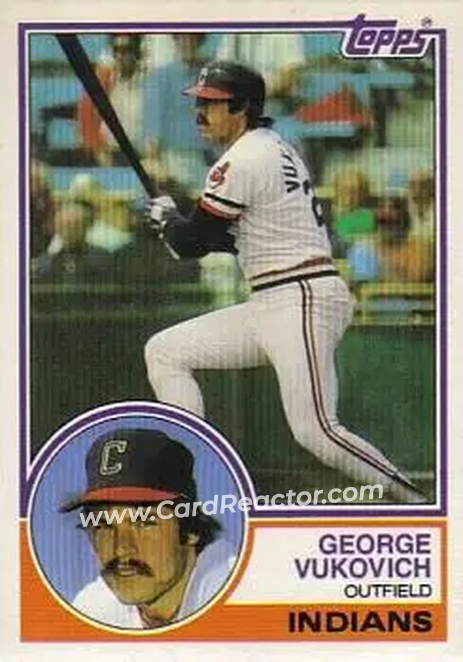 1983 Topps Traded #122T - George Vukovich - Cleveland Indians - Front