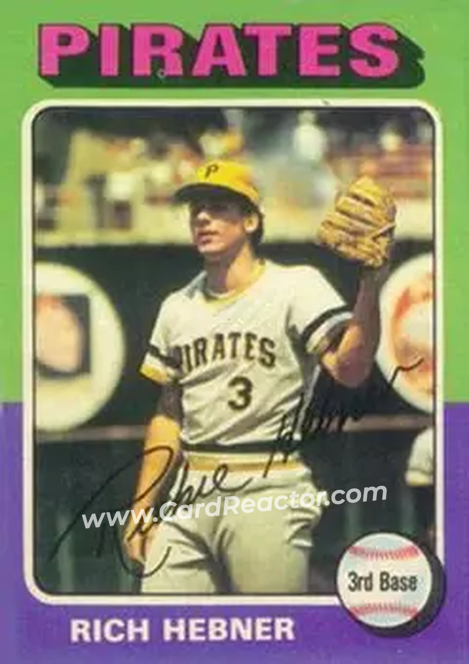 1975 Topps #492 - Rich Hebner - Pittsburgh Pirates - Front