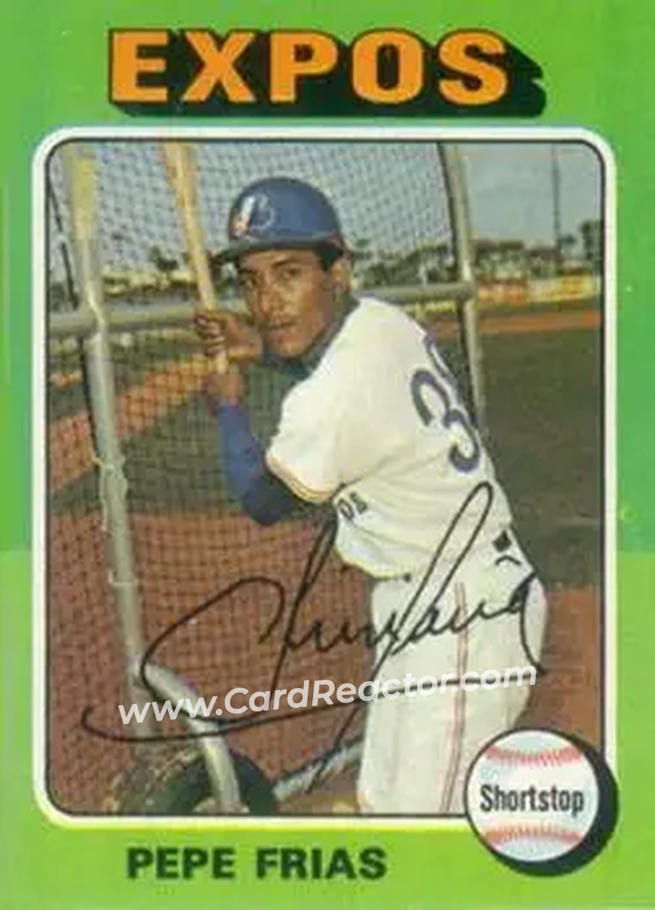 1975 Topps #496 - Pepe Frias - Montreal Expos - Front
