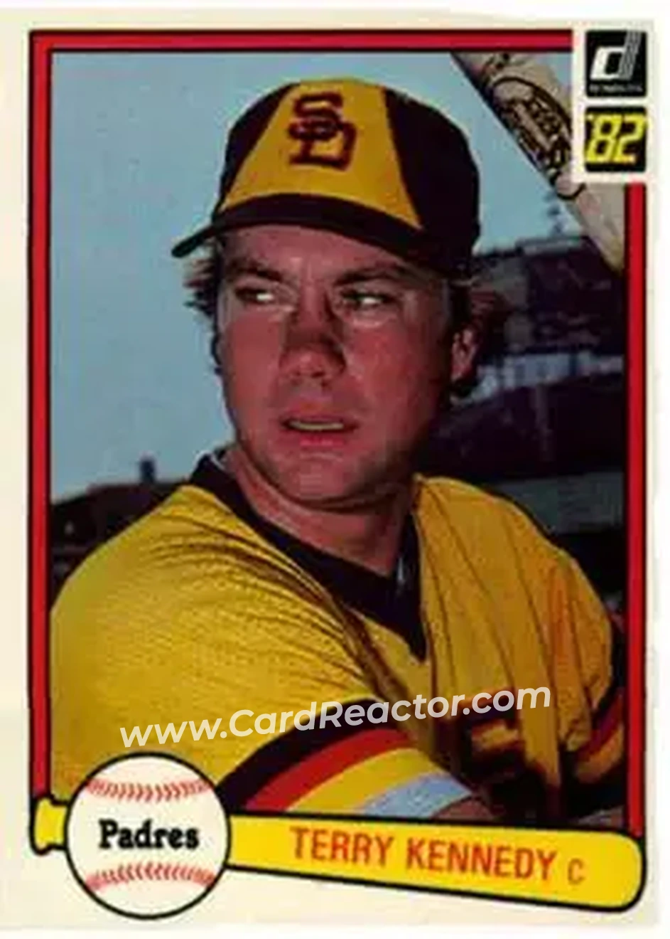 1982 Donruss #121 - Terry Kennedy - San Diego Padres - Front 1982 Donruss #121 - Terry Kennedy - San Diego Padres - Front