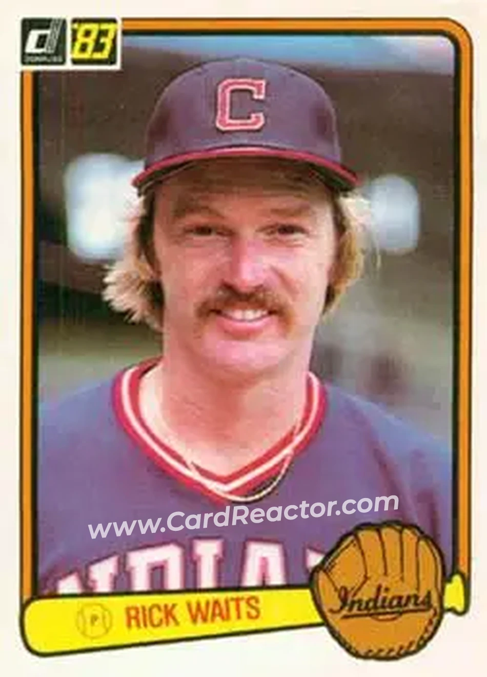 1983 Donruss #263 - Rick Waits - Cleveland Indians - Front 1983 Donruss #263 - Rick Waits - Cleveland Indians - Front