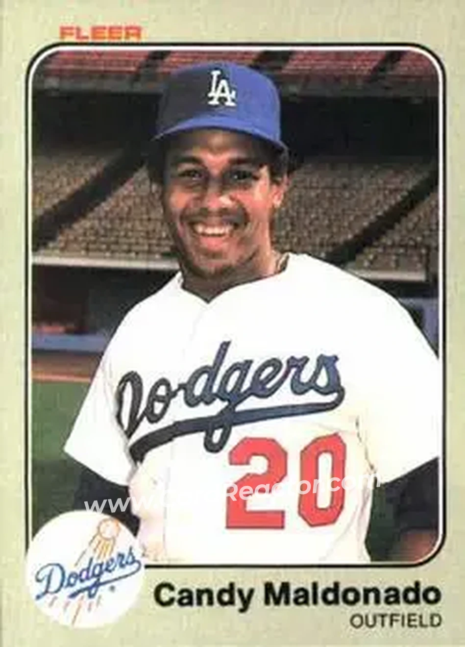 1983 Fleer #212 - Candy Maldonado - Los Angeles Dodgers - Front