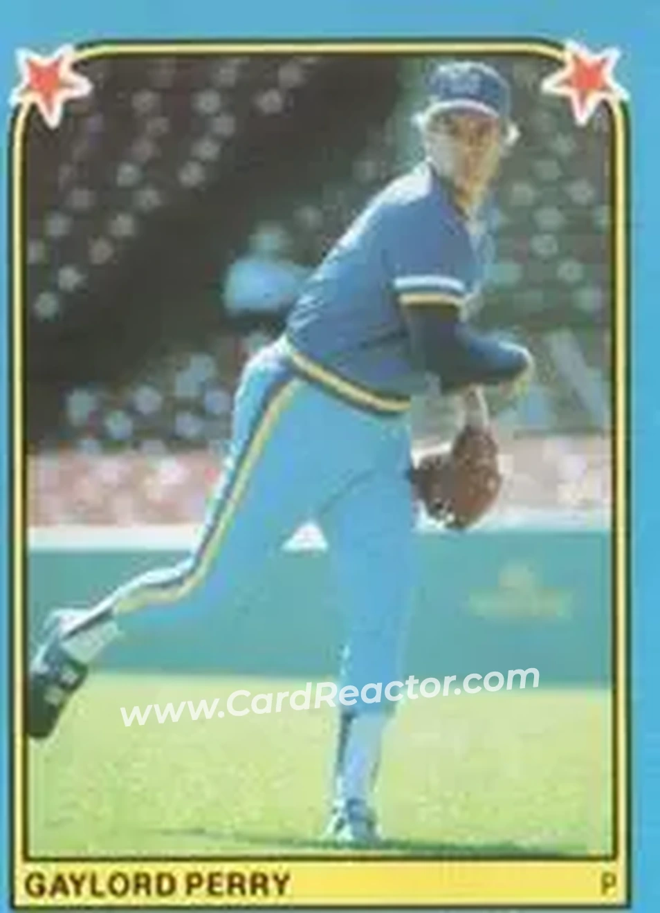 1983 Fleer Star Stickers #181 - Gaylord Perry - Seattle Mariners - Front 1983 Fleer Star Stickers #181 - Gaylord Perry - Seattle Mariners - Front