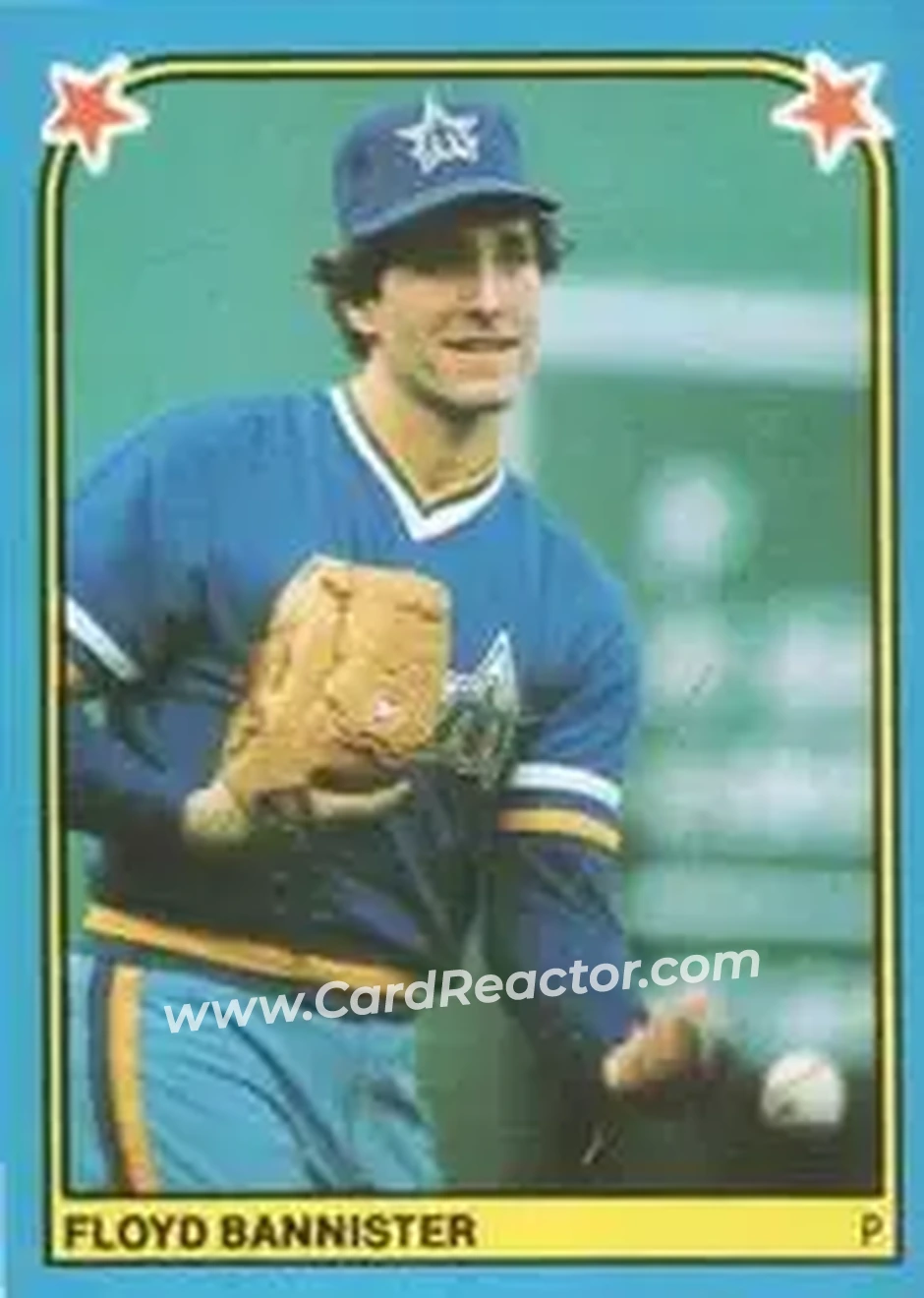 1983 Fleer Star Stickers #182 - Floyd Bannister - Seattle Mariners - Front