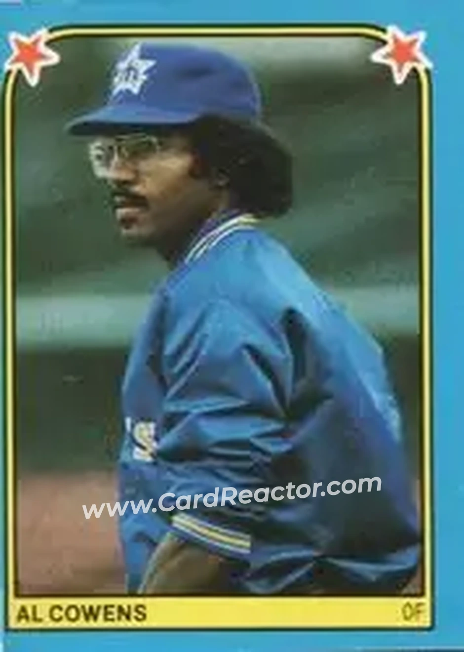 1983 Fleer Star Stickers #184 - Al Cowens - Seattle Mariners - Front
