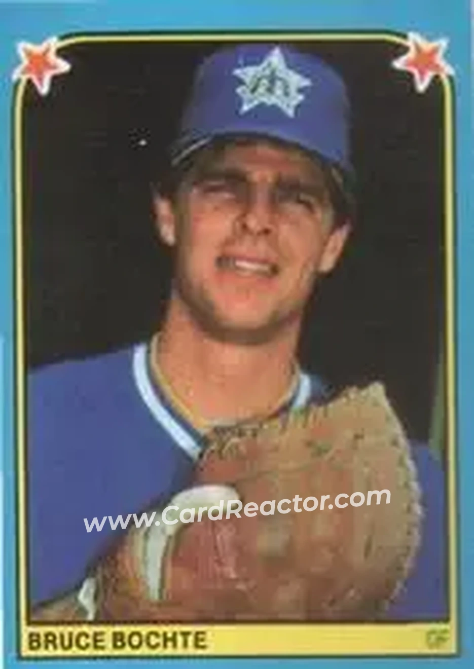 1983 Fleer Star Stickers #185 - Bruce Bochte - Seattle Mariners - Front 1983 Fleer Star Stickers #185 - Bruce Bochte - Seattle Mariners - Front