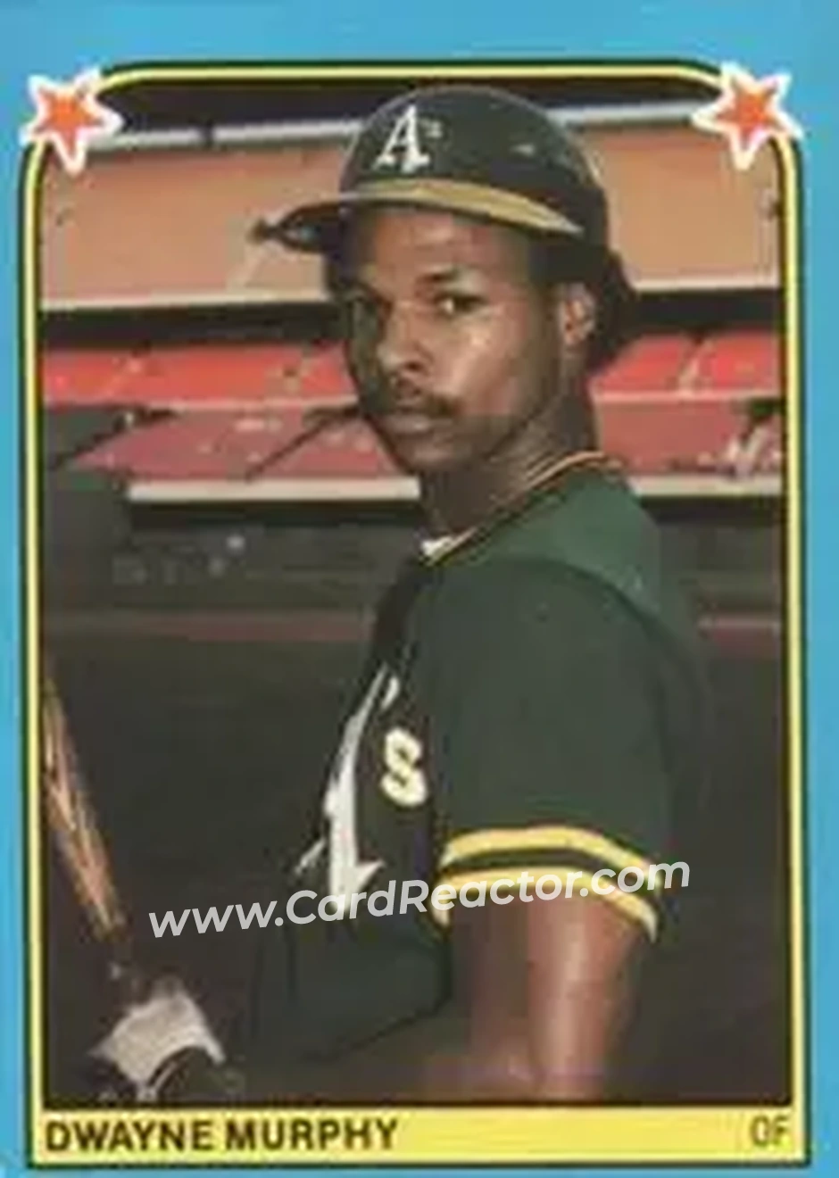 1983 Fleer Star Stickers #189 - Dwayne Murphy - Oakland Athletics - Front