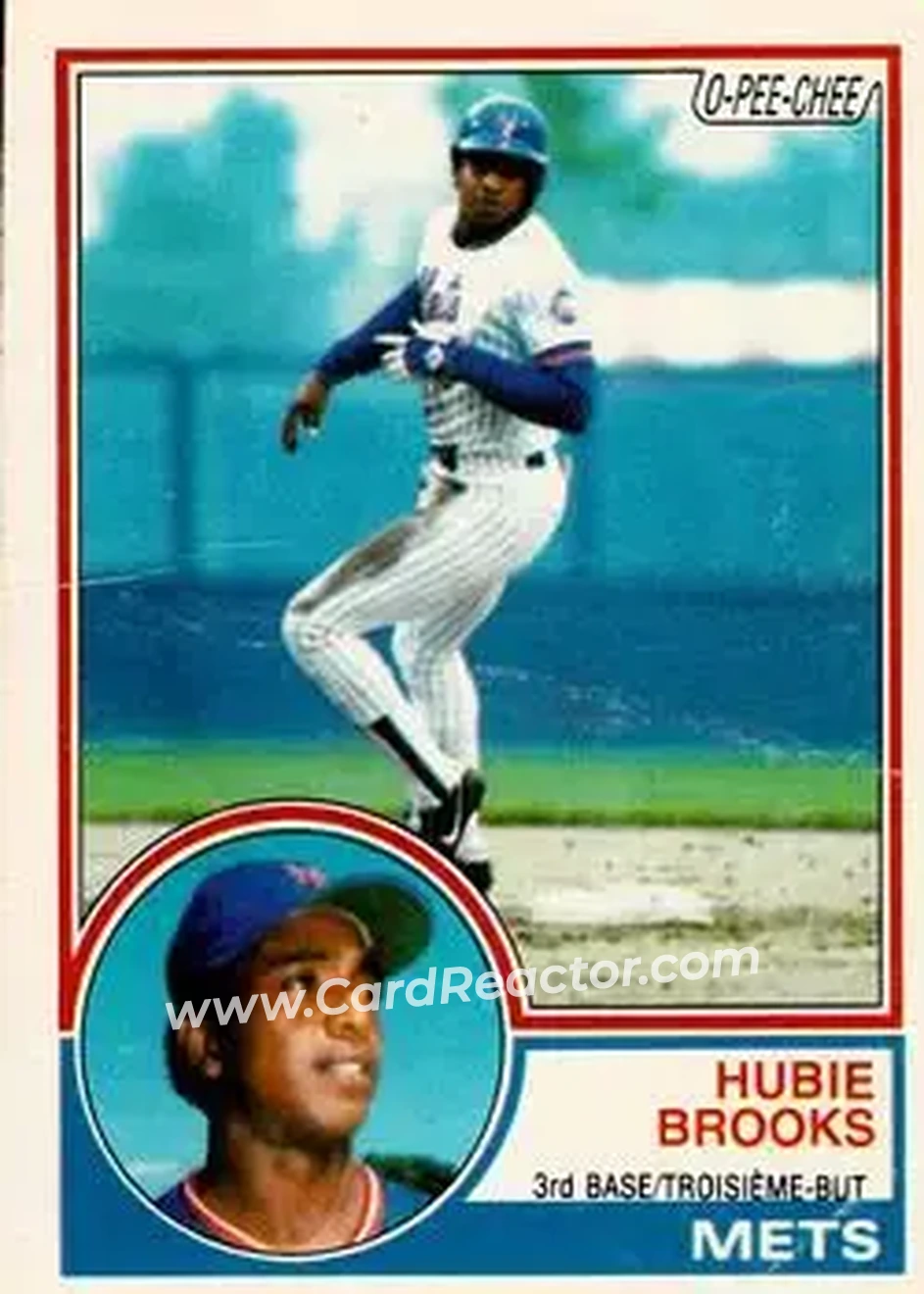 1983 O-Pee-Chee #134 - Hubie Brooks - New York Mets - Front 1983 O-Pee-Chee #134 - Hubie Brooks - New York Mets - Front