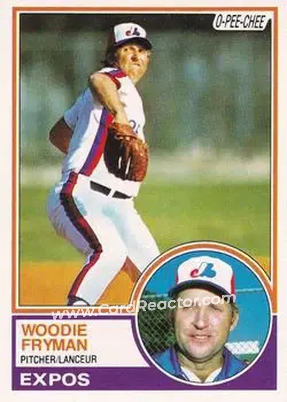 1983 O-Pee-Chee #137 - Woody Fryman - Montreal Expos - Front 1983 O-Pee-Chee #137 - Woody Fryman - Montreal Expos - Front
