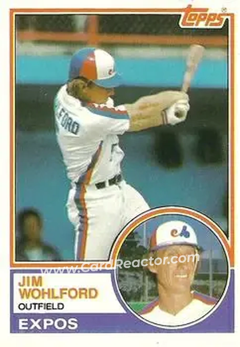 1983 Topps Traded #128T - Jim Wohlford - Montreal Expos - Front