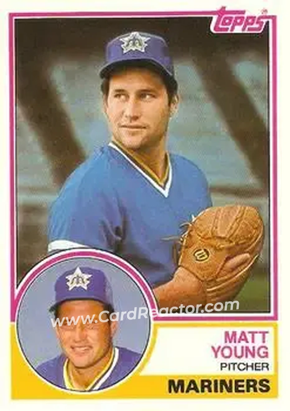 1983 Topps Traded #129T - Matt Young - Seattle Mariners - Front 1983 Topps Traded #129T - Matt Young - Seattle Mariners - Front