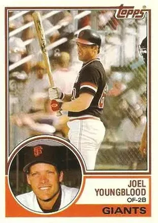 1983 Topps Traded #130T - Joel Youngblood - San Francisco Giants
