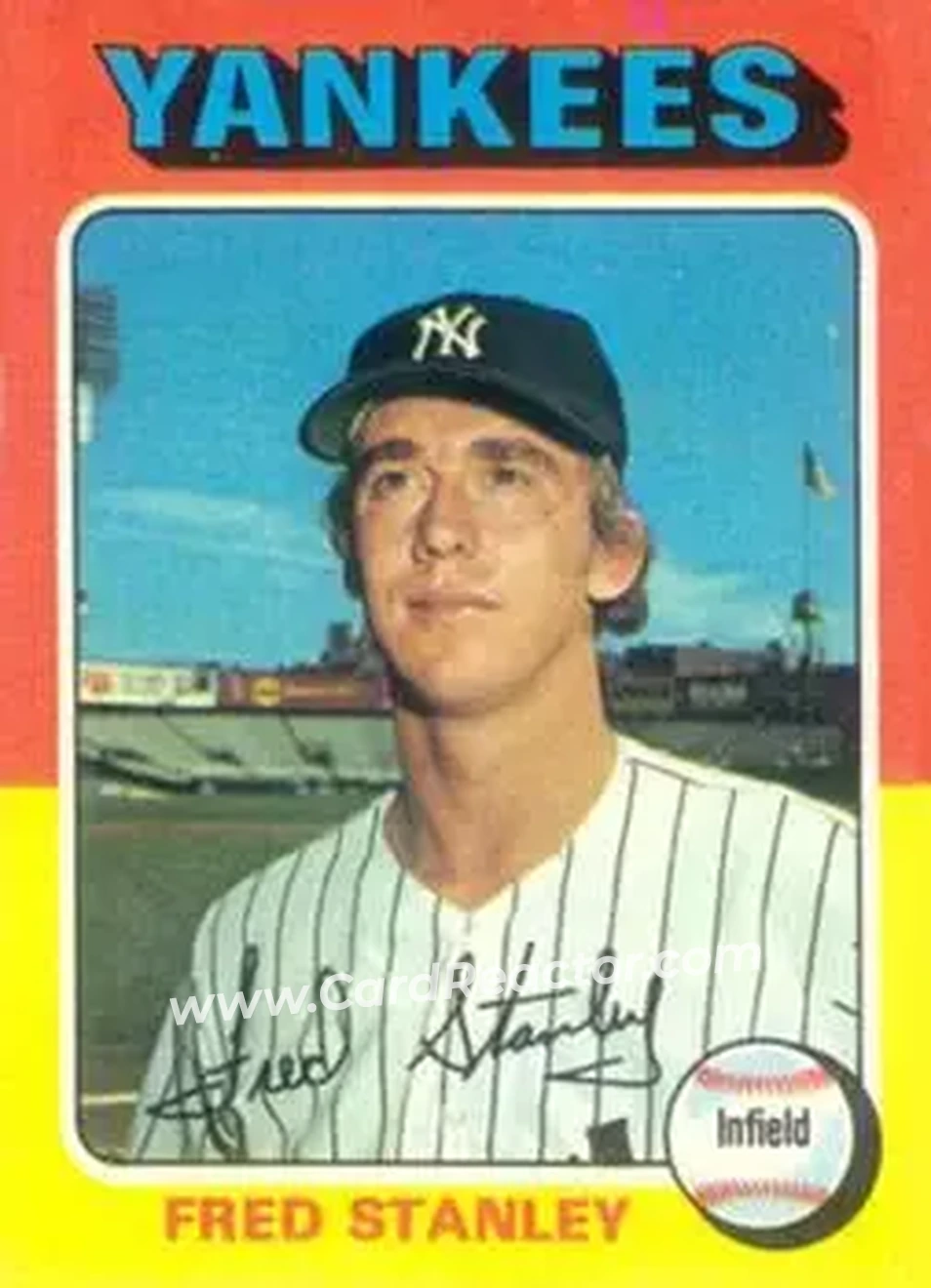 1975 Topps #503 - Fred Stanley - New York Yankees - Front